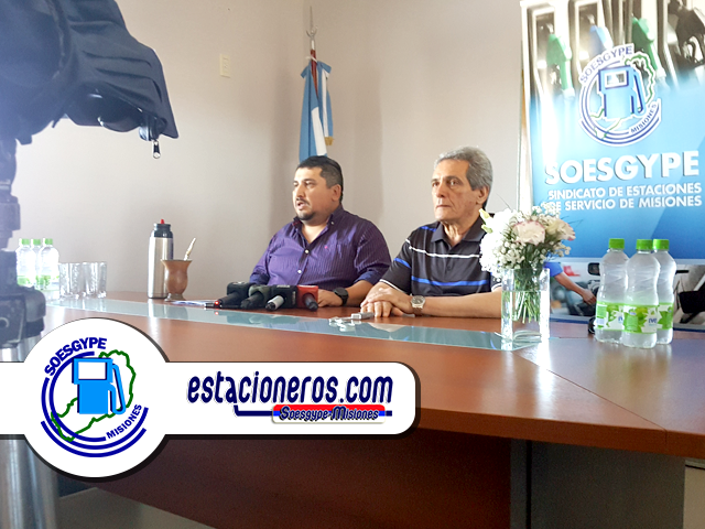 Carlos Acuña titular de FOESGRA y miembro de CGT vino a Misiones a pedir a estacioneros que voten a Sanabria